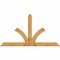 Ekena Millwork Richland Rough Sawn Timber Gable Bracket, Western Red Cedar, 96"W x 52"H x 4"D x 6"F, 13/12 Pitch GBW096X52X0406RIC00RWR - alternate 1